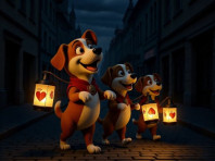 Fitness & Spaß für Hund & Mensch: Licht & Schatten! (online)